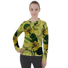 Flower Blossom Women s Pique Long Sleeve T-Shirt