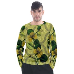 Flower Blossom Men s Long Sleeve Raglan T-Shirt