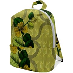 Flower Blossom Zip Up Backpack