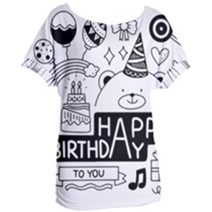 Happy Birthday Celebration Party Women s Oversized T-shirt