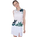 Leaves Plants Foliage Border Women s Sleeveless Sports Top View1