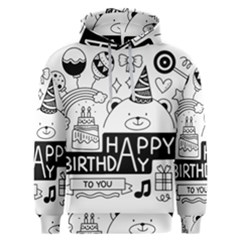 Happy Birthday Celebration Party Men s Overhead Hoodie by Sarkoni