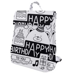 Happy Birthday Celebration Party Flap Top Backpack by Sarkoni