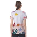 Cartoon Marine Life Marine Drawing Women s Sport Mesh T-Shirt View2