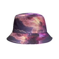 Cloud Heaven Storm Chaos Purple Inside Out Bucket Hat by Sarkoni