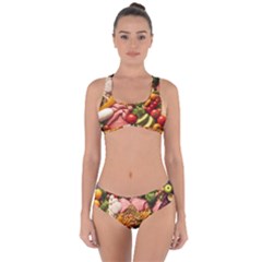 Fruit Snack Diet Bio Food Healthy Criss Cross Bikini Set by Sarkoni