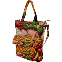 Fruit Snack Diet Bio Food Healthy Shoulder Tote Bag by Sarkoni