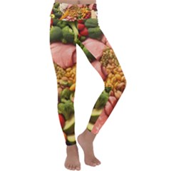 Fruit Snack Diet Bio Food Healthy Kids  Lightweight Velour Classic Yoga Leggings by Sarkoni