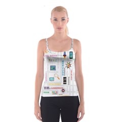 Illustrations Startup Business Organization Spaghetti Strap Top by Sarkoni