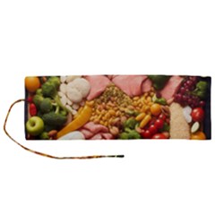 Fruit Snack Diet Bio Food Healthy Roll Up Canvas Pencil Holder (m) by Sarkoni