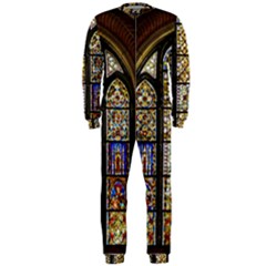 Stained Glass Window Old Antique Onepiece Jumpsuit (men) by Sarkoni