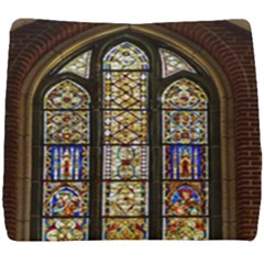 Stained Glass Window Old Antique Seat Cushion