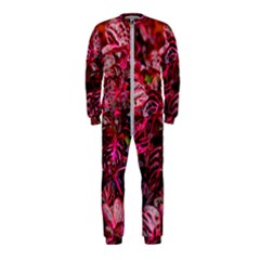 Red Leaves Plant Nature Leaves Onepiece Jumpsuit (kids)