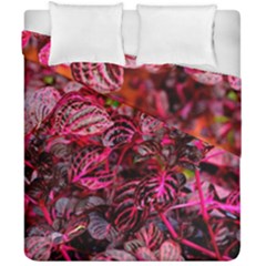 Red Leaves Plant Nature Leaves Duvet Cover Double Side (california King Size)