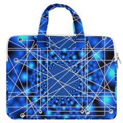 Network Connection Structure Knot Macbook Pro 13  Double Pocket Laptop Bag by Amaryn4rt