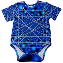 Network Connection Structure Knot Baby Short Sleeve Bodysuit by Amaryn4rt