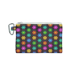 Pattern Background Colorful Design Canvas Cosmetic Bag (Small)