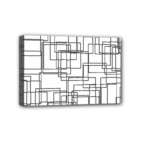 Structure Pattern Network Mini Canvas 6  X 4  (stretched) by Amaryn4rt