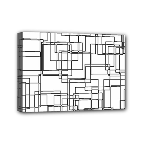 Structure Pattern Network Mini Canvas 7  X 5  (stretched) by Amaryn4rt