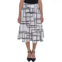 Structure Pattern Network Perfect Length Midi Skirt by Amaryn4rt