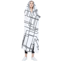 Structure Pattern Network Wearable Blanket by Amaryn4rt