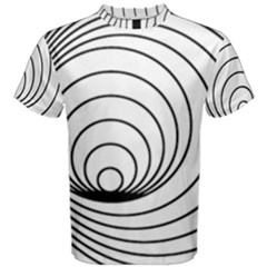 Spiral Eddy Route Symbol Bent Men s Cotton T-shirt by Amaryn4rt