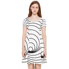 Spiral Eddy Route Symbol Bent Inside Out Cap Sleeve Dress by Amaryn4rt