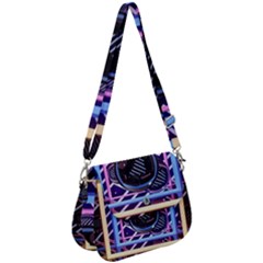 Abstract Sphere Room 3d Design Saddle Handbag by Amaryn4rt