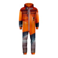 Architecture Art Bright Color Hooded Jumpsuit (kids)