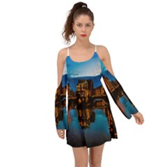 Hamburg City Blue Hour Night Boho Dress