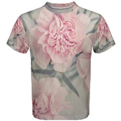 Cloves Flowers Pink Carnation Pink Men s Cotton T-Shirt