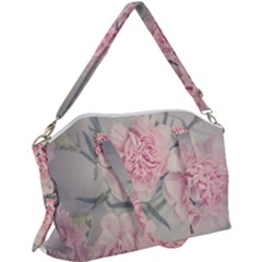 Cloves Flowers Pink Carnation Pink Canvas Crossbody Bag