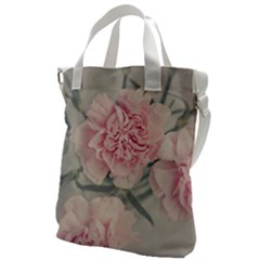 Cloves Flowers Pink Carnation Pink Canvas Messenger Bag