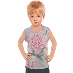 Cloves Flowers Pink Carnation Pink Kids  Sport Tank Top