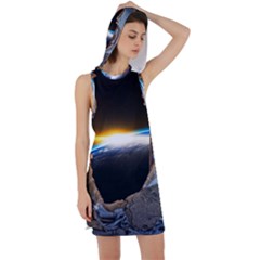 Door Breakthrough Door Sunburst Racer Back Hoodie Dress by Amaryn4rt