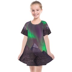 Fantasy Pyramid Mystic Space Aurora Kids  Smock Dress by Grandong