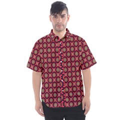 Kaleidoscope Seamless Pattern Men s Short Sleeve Shirt