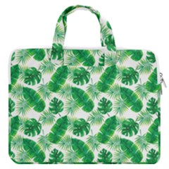 Tropical Leaf Pattern Macbook Pro 13  Double Pocket Laptop Bag by Dutashop