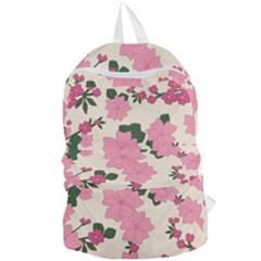 Floral Vintage Flowers Foldable Lightweight Backpack