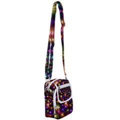 Star Colorful Christmas Abstract Shoulder Strap Belt Bag by Dutashop