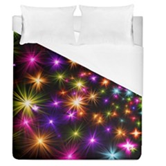 Star Colorful Christmas Abstract Duvet Cover (queen Size)
