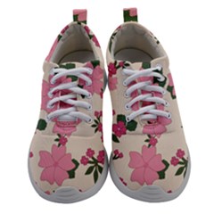 Floral Vintage Flowers Women Athletic Shoes