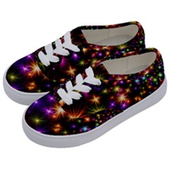Star Colorful Christmas Abstract Kids  Classic Low Top Sneakers by Dutashop