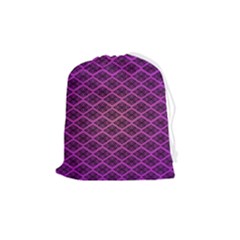 Pattern Texture Geometric Patterns Purple Drawstring Pouch (medium)