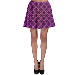 Pattern Texture Geometric Patterns Purple Skater Skirt by Dutashop