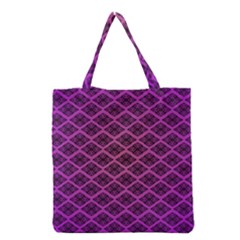 Pattern Texture Geometric Patterns Purple Grocery Tote Bag