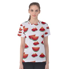 Summer Watermelon Pattern Women s Cotton T-shirt