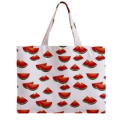 Summer Watermelon Pattern Zipper Mini Tote Bag