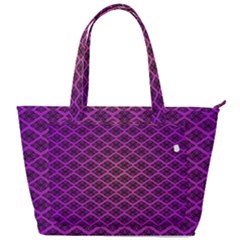 Pattern Texture Geometric Patterns Purple Back Pocket Shoulder Bag  by Dutashop