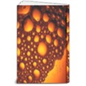 Bubbles Abstract Art Gold Golden 8  x 10  Hardcover Notebook View2